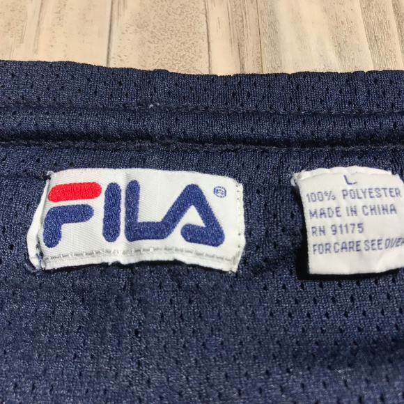 Vintage 90's FILA Shorts Spellout Drawstring - Picture 5 of 8
